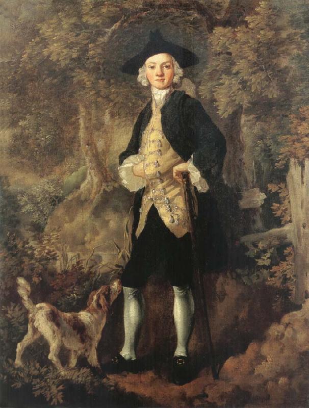 Thomas Gainsborough Man in a Wood with a Dog